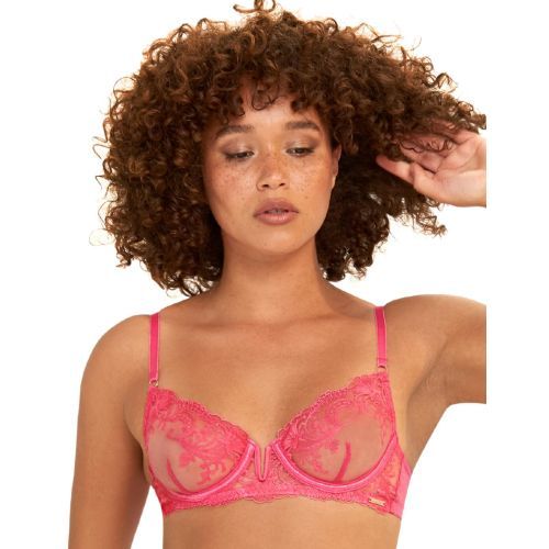 Bluebella Marseille Sheer Bra - Fandango Pink
