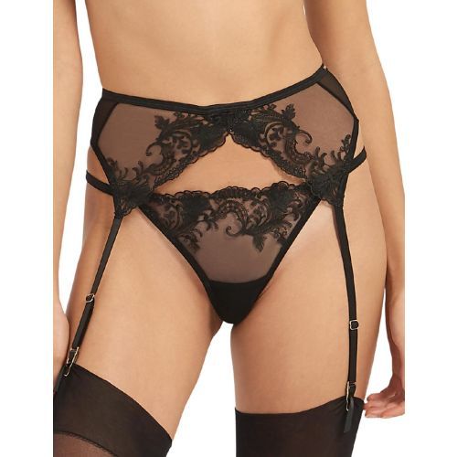 Bluebella Marseille Suspender Belt - Black