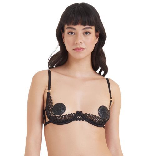Bluebella Tallulah Open Cup Bra - Black