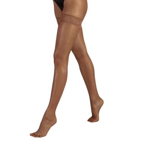 Bluebella Lace Top Hold Ups - Caramel