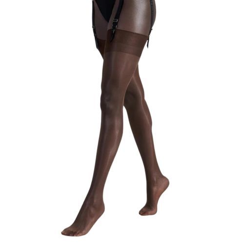 Bluebella Plain Top Stockings - Berry