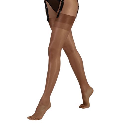 Bluebella Plain Top Stockings - Caramel