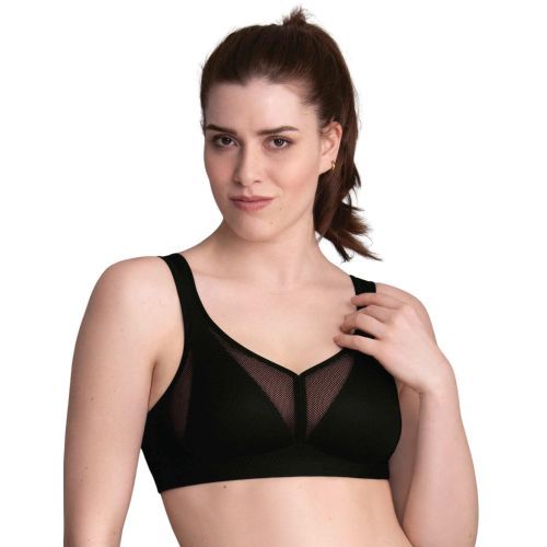 Anita Care Air Control Post Mastectomy Bra with Padded Cups - Black