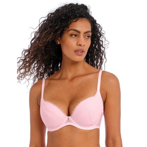 Freya Signature Padded Plunge Bra - Barely Pink