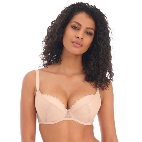 Freya Signature Padded Plunge Bra - Natural Beige