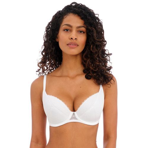 Freya Signature Padded Plunge Bra - White