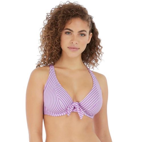 Freya Beach Hut Halter Bikini Top - Cassis