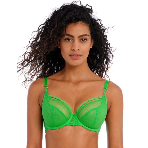 Freya Temptress Plunge Bra - Poison Green