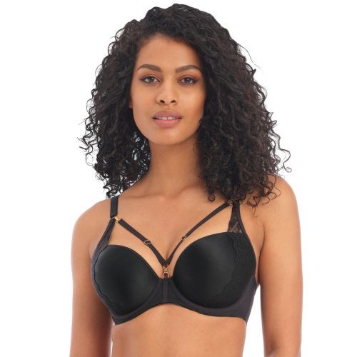 Freya Temptress Moulded Plunge T Shirt Bra - Black