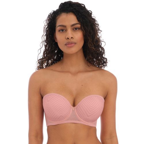 Freya Tailored Padded Strapless Bra - Ash Rose