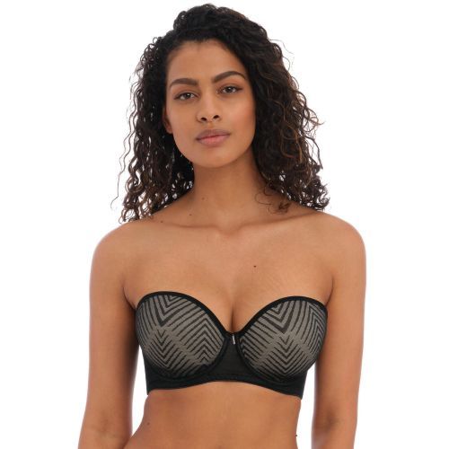 Freya Tailored Padded Strapless Bra - Black