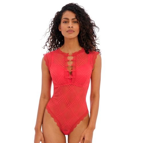 Freya Fatale Bodysuit - Chilli Red
