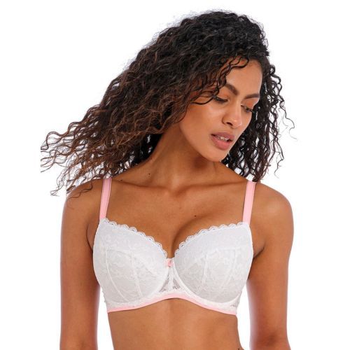 Freya Offbeat Half Cup Bra - White