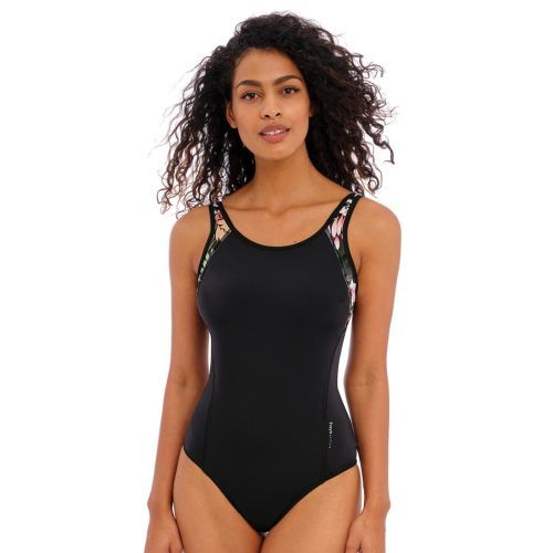 Freya Freestyle Swimsuit - Jungle Black