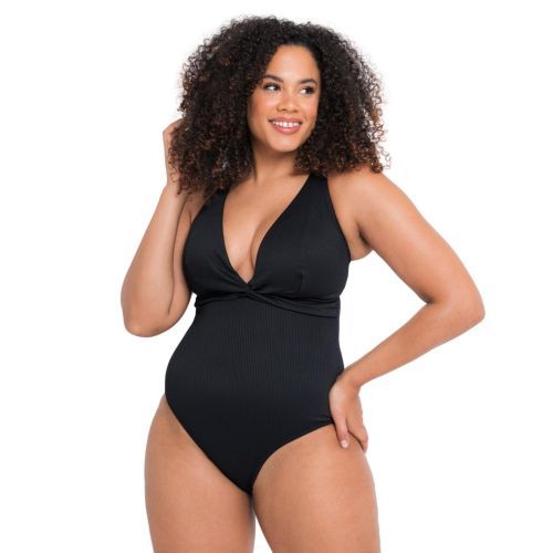 Curvy Kate Twist & Shout Non Wired Swimsuit - Black