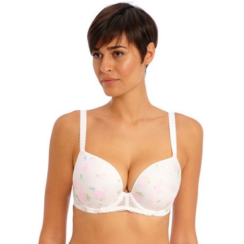 Freya Daydreaming Moulded Plunge T Shirt Bra - Flora White
