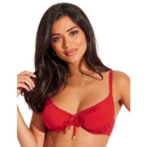 Pour Moi Santa Cruz Underwired Bikini Top - Red