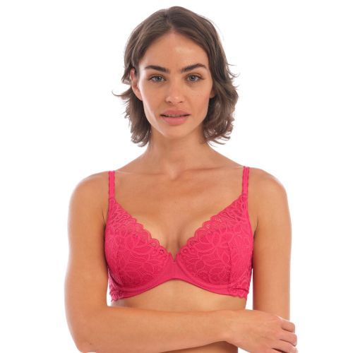 Wacoal Raffine Padded Plunge Bra - Framboise