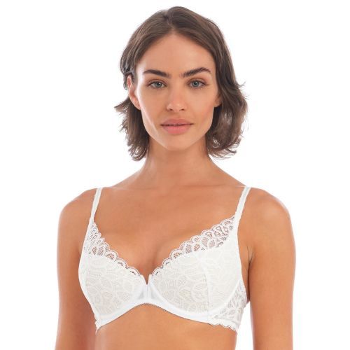 Wacoal Raffine Padded Plunge Bra - White