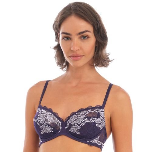 Wacoal Lace Perfection Underwired Bra - Evening Blue