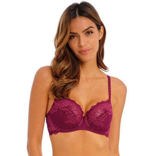 Wacoal Lace Perfection Underwired Bra - Red Plum
