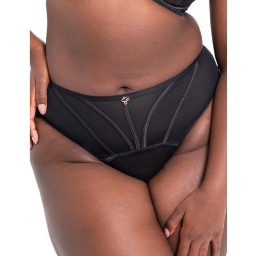 Scantilly by Curvy Kate Senses High Waist Brief - Black