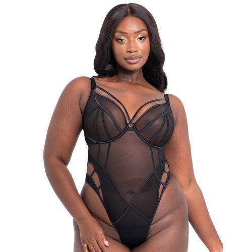 Scantilly by Curvy Kate Senses Plunge Body - Black