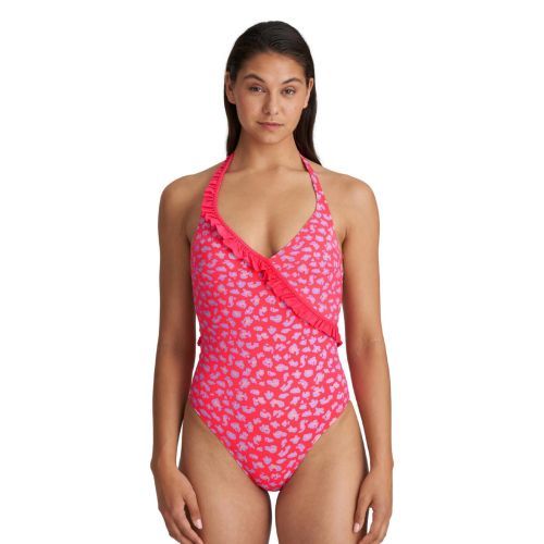 Marie Jo La Gomera Padded Triangle Swimsuit - Deep Sea Coral