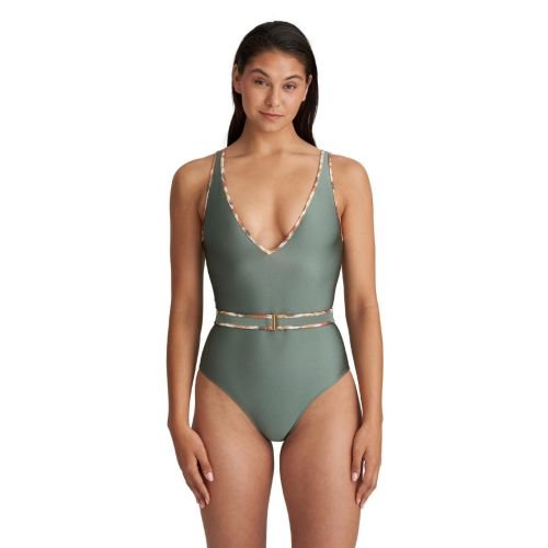 Marie Jo Crete Plunge Non Wired Swimsuit - Inca Gold
