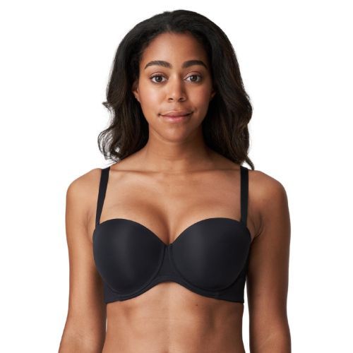 Prima Donna Figuras Strapless Padded Bra - Charcoal