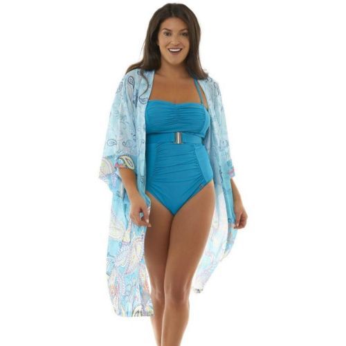 Seaspray Rosalind Kimono - Aqua