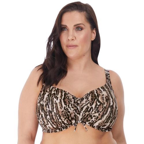 Elomi Fierce Crop Bikini Top - Black