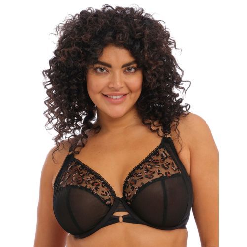 Elomi Namrah Bandless Plunge Bra - Black