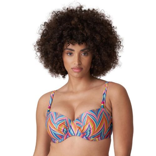 Prima Donna Swim Kea Padded Balcony Bikini Top - Rainbow Paradise