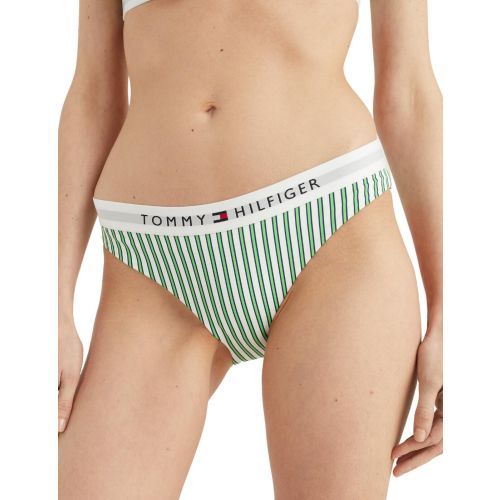 Tommy Hilfiger TH Vertical Stripe Bikini Brief - Nola Stripe Spring Lime