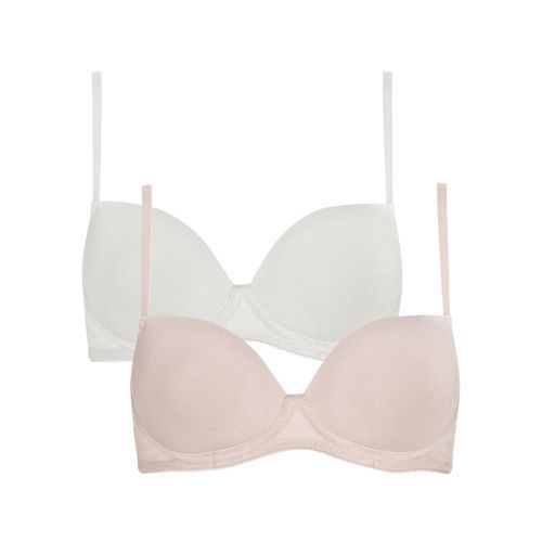 Royce Sophia Smooth T Shirt Bra 2 Pack - Cream & Blush