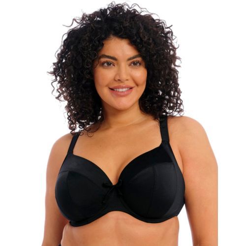 Elomi Plain Sailing Plunge Bikini Top - Black