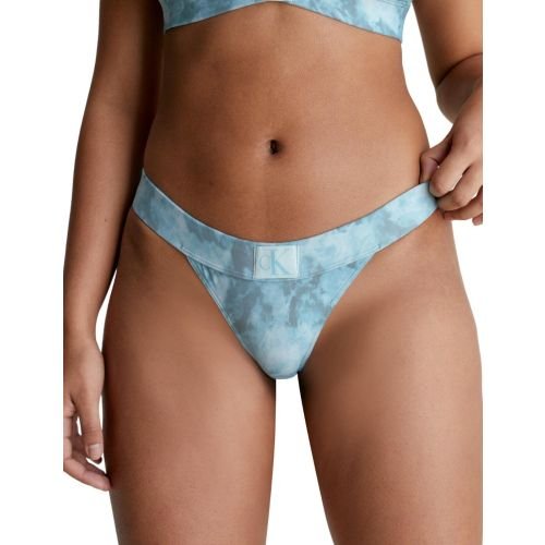 Calvin Klein CK Authentic Brazilian Bikini Brief - Tie Dye Blue