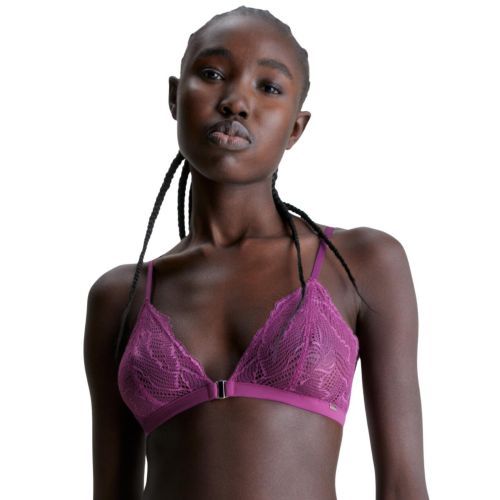 Calvin Klein Geo Lace Triangle Bra - Amethyst