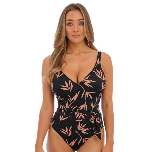 Fantasie Luna Bay Underwired Plunge Swimsuit - Lacquered Black