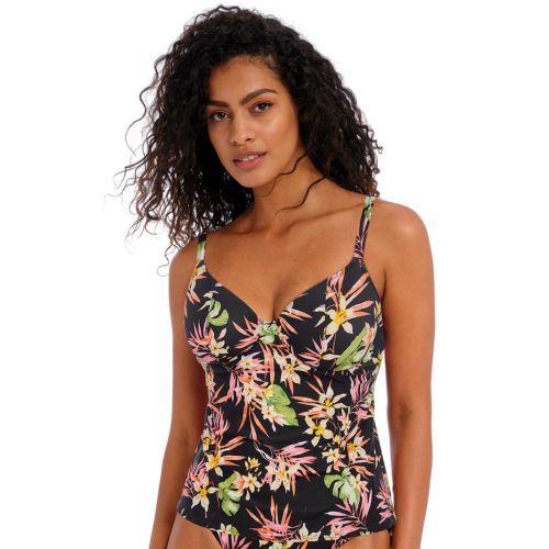 Freya Savanna Sunset Plunge Tankini Top - Multi