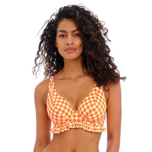 Freya Check In High Apex Bikini Top - Zest