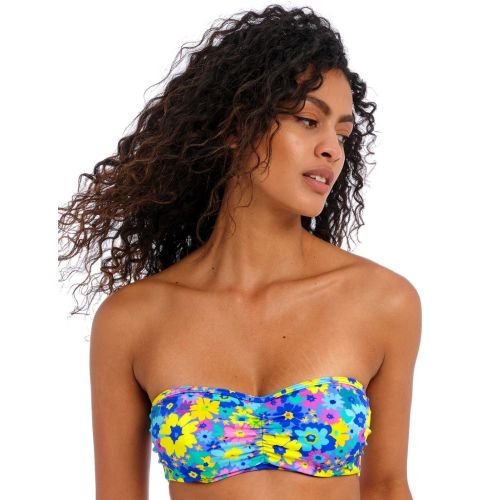 Freya Garden Disco Bandeau Bikini Top - Multi