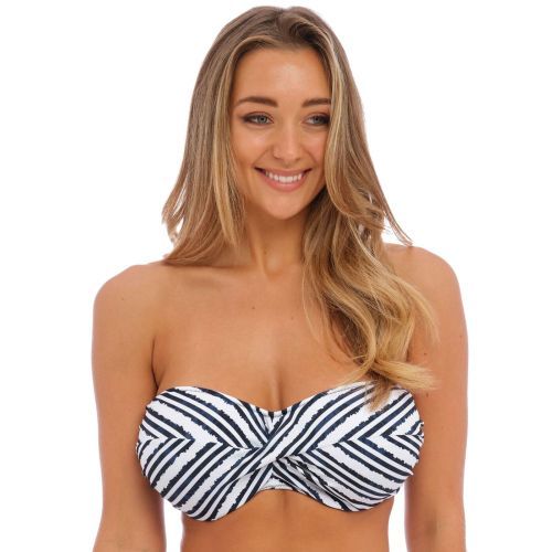 Fantasie Sunshine Coast Underwired Twist Bandeau Bikini Top - French Navy