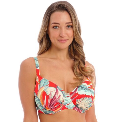 Fantasie Bamboo Grove Full Cup Bikini Top - Hot Chilli