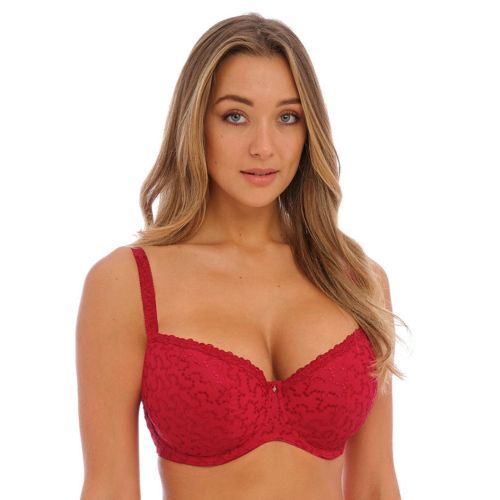 Fantasie Ana Padded Half Cup Bra - Red
