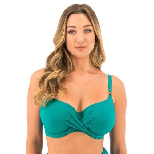 Fantasie Ottawa Wrap Front Full Cup Bikini Top - Bright Jade
