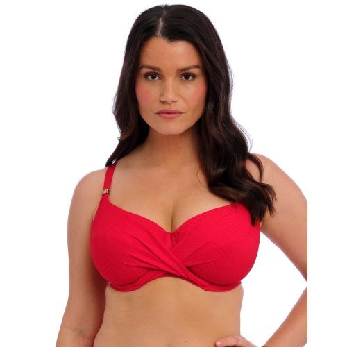 Fantasie Ottawa Wrap Front Full Cup Bikini Top - Radiant Red