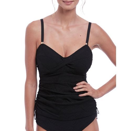 Fantasie Ottawa Underwired Twist Front Tankini Top - Black