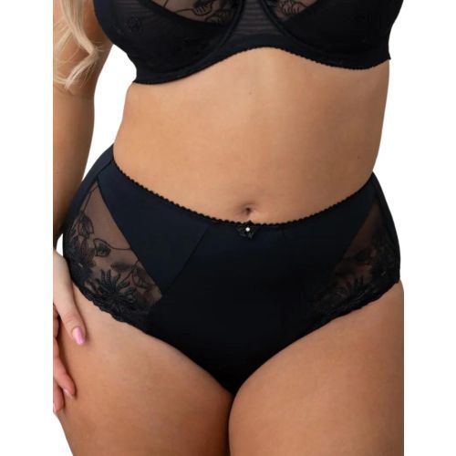 Pour Moi St Tropez High Waist Deep Brief - Black